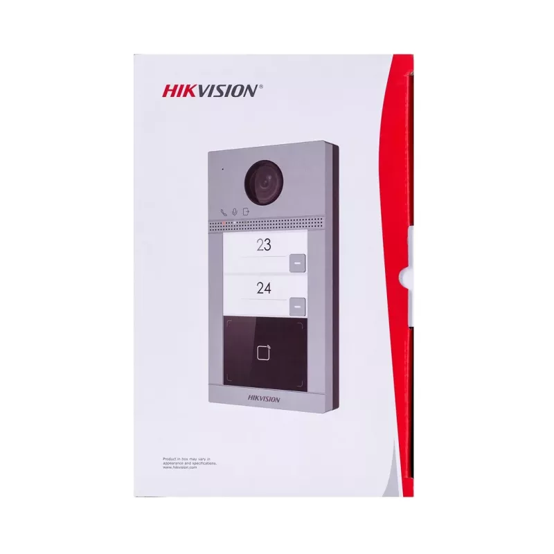 Portero automático con vídeo Hikvision DS-KV8213-WME1(C) 2 MP Gris IP65