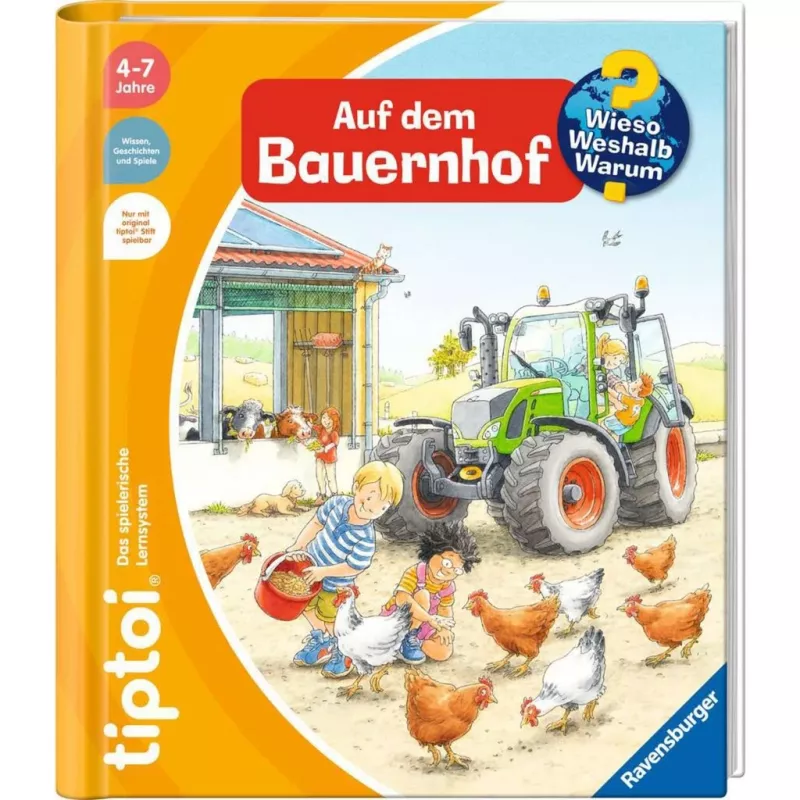tiptoi Starter-Set: Warum? Wie? Wozu? Auf dem Bauernhof, libro educativo lápiz y libro de imágenes