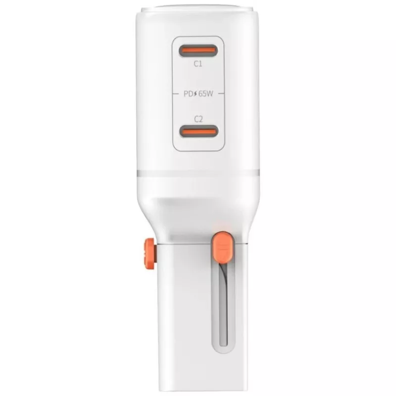Cargador de viaje World 65W USB-C + USB-A blanco
