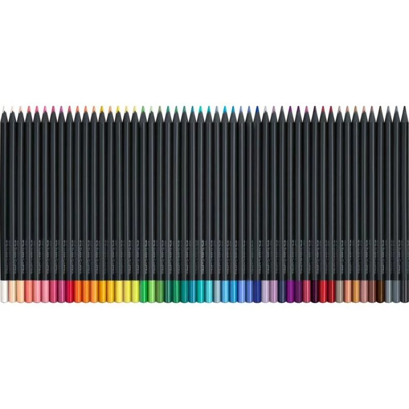 Lápices de colores Faber-Castell 116450, set multicolor, 50 uds., mina blanda, caja de cartón