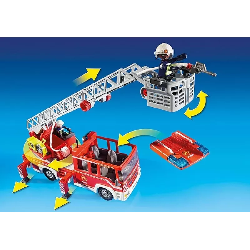 Camión Playmobil escala de bomberos unidad 9463