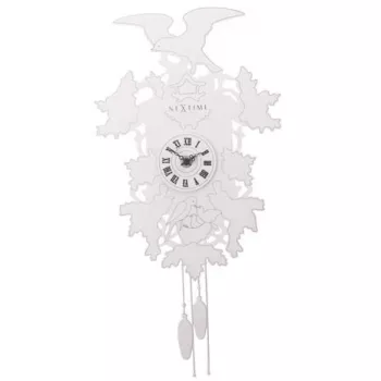 NeXtime Reloj 2988 Cuckoo Weeble, 41x21 cm, pared, blanco