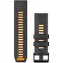 Correa para reloj Garmin QuickFit 26 mm Silicona graphite/Spark Orange (010-13393-05)