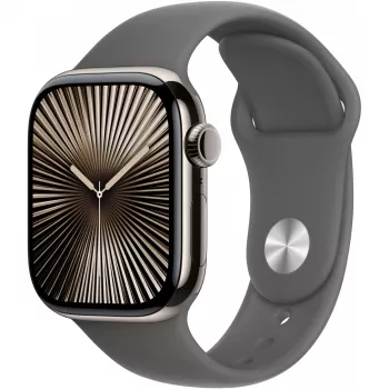 Apple Watch S10 titanio natural Cellular 42mm (correa deportiva gris piedra) M/L