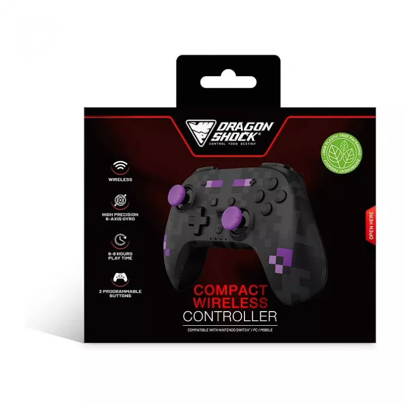 Dragonshock Mando Poptop inalámbrico cubos negro Switch