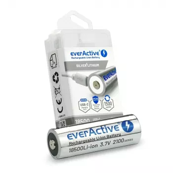 Batería 18500 3,7V Li-ion 2100MAH con USB-C