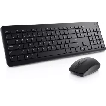 Conjunto inalámbrico de teclado y ratón Dell KM3322W Negro — diseño compacto, conexión inalámbrica, pilas incluidas