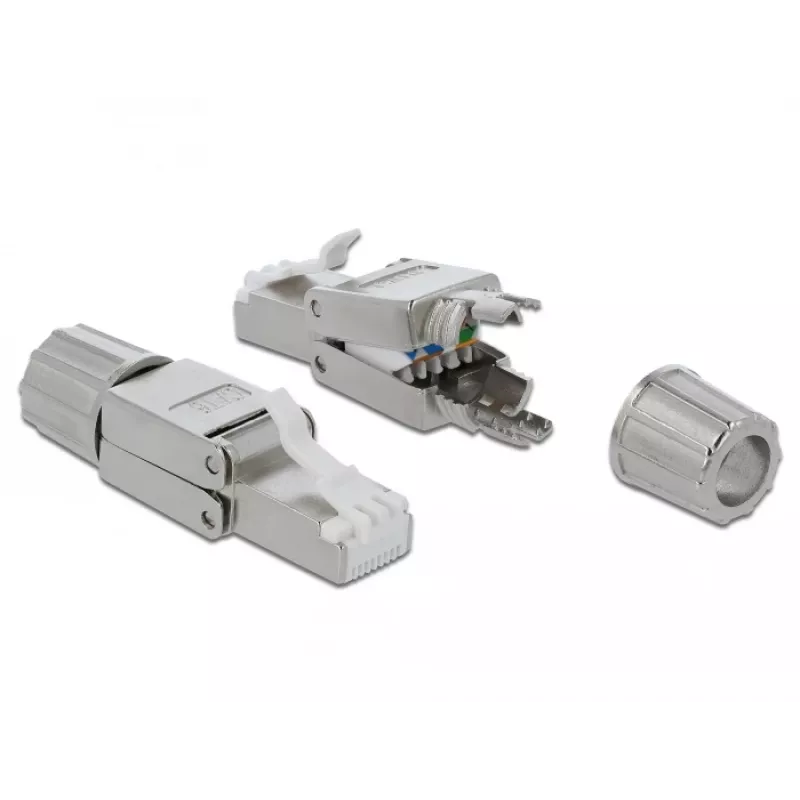 Conector de cable DeLOCK 86476 RJ-45 gris