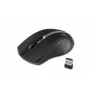 Ratón óptico inalámbrico Rebeltec GALAXY negro/plateado, superficie de goma