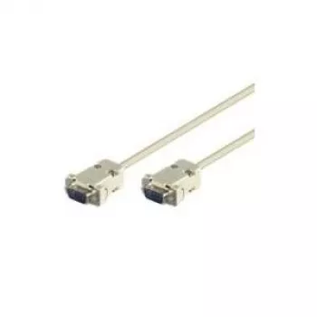 Wentronic Goobay Cable de conexión D-SUB, Gris, 2 m - conector macho D-SUB/RS-232 (9 polos) > conector macho D-SUB/RS-232 (9 polos) (50549)
