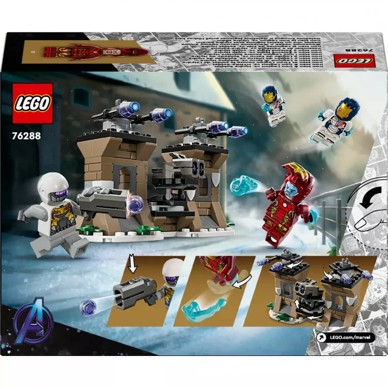 Set de construcción LEGO 76288 Marvel Super Heroes Iron Man Iron Legion con minifigura de soldado HYDRA, modelo construible