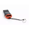 Lector de tarjetas Gembird FD2-MSD-3 USB 2.0 negro rojo