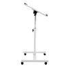 Soporte móvil para escritorio/portátil Maclean, blanco, altura ajustable 59-89 cm, máx. 30 kg, MC-121 W
