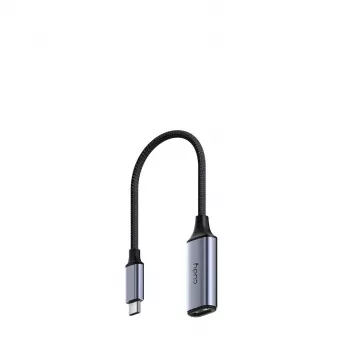 Adaptador USB-C a HDMI Cudy UH401 — 4K 60 Hz, HDMI 2.0, pantalla única, carcasa de aluminio