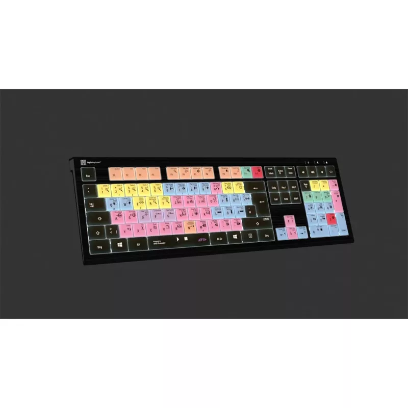 Logickeyboard ASTRA 2 USB QWERTZ teclado negro tamaño completo 108 teclas