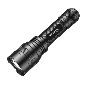 Linterna Supfire C8-H — 1200 lm, recargable por USB, alcance 250 m