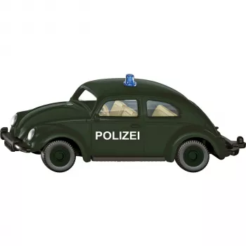 Coche de policía VW Beetle de fundición a presión de Usorteret Siku modelo SIE-30475011, escala no indicada, vehículo de juguete coleccionable