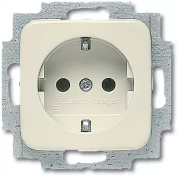 Toma de corriente Busch-Jaeger 2011-0-1318 CEE 7/3 2P+E 250V 16A Blanco (71×41 mm)