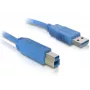 Cable USB DeLOCK 82434 1,8 m USB A USB B azul
