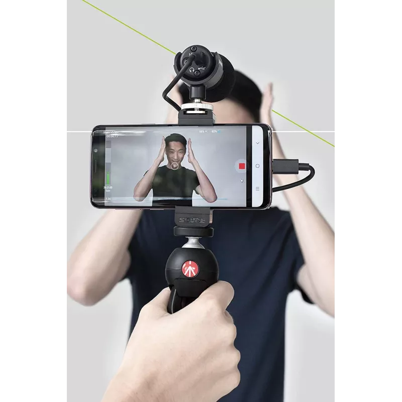 Micrófono de mesa Shure MV88+ VIDEO KIT negro