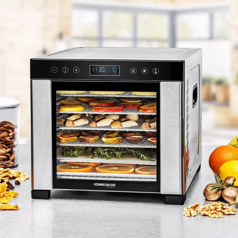 ROMMELSBACHER DA 950, negro, acero inoxidable, acero inoxidable, LCD, 99 h, 6000 cm², 380 x 394 mm
