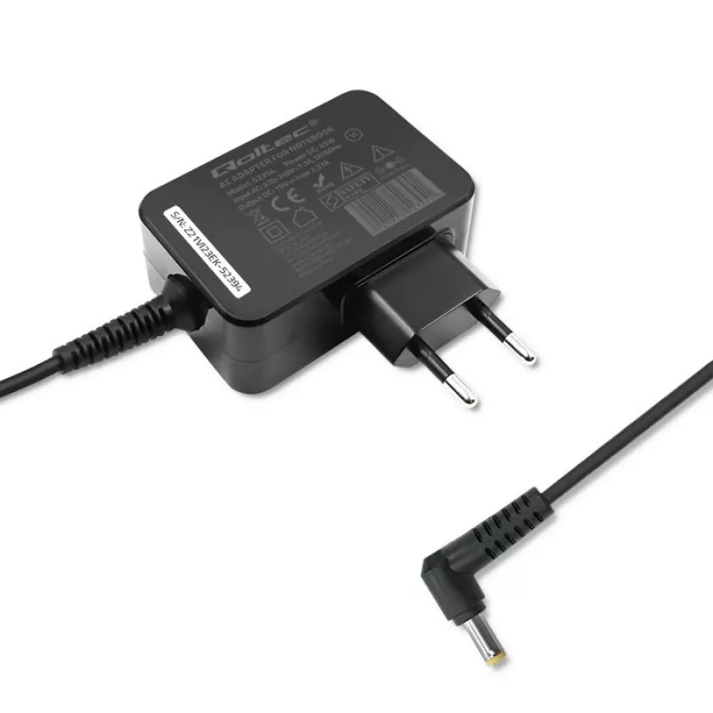 Fuente de alimentación QOLTEC 45W 19V 2,37A con conector de 5,5x1,7 mm