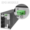 SAI Qoltec 52281 sistema de alimentación ininterrumpida doble conversión (online) 2 kVA 2000 W 3 salidas AC