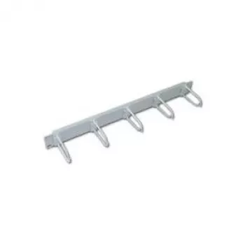 Triton RAC-VP-X11-A1 Panel de gestión de cables de 19 pulgadas 1U, 6 soportes de cables grandes, gris