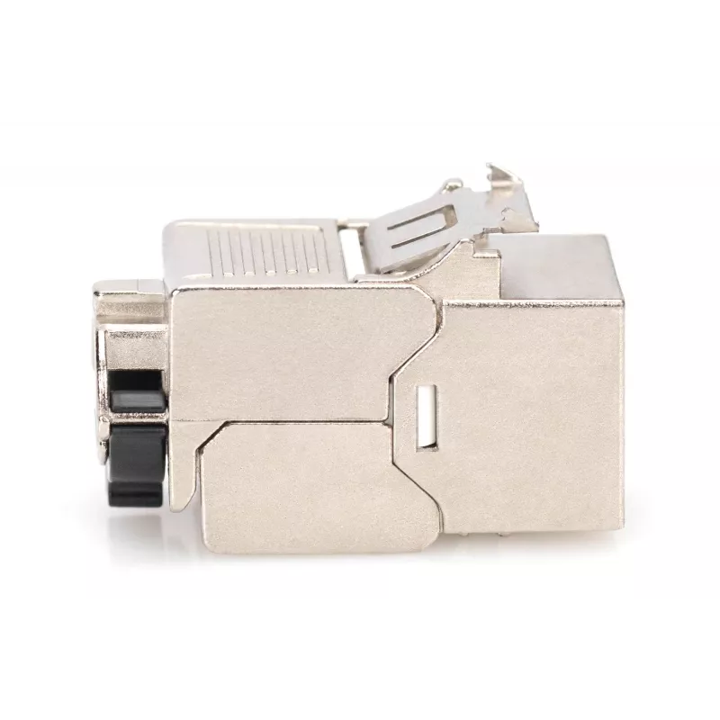 Módulo keystone Digitus CAT 8.1 RJ-45 apantallado plano blanco
