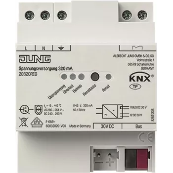 JUNG 20320 REG fuente de alimentación 320mA KNX 20320REG