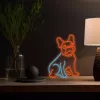Neon Lights Dog MANTA SNL68MT letrero de neón decorativo bulldog francés