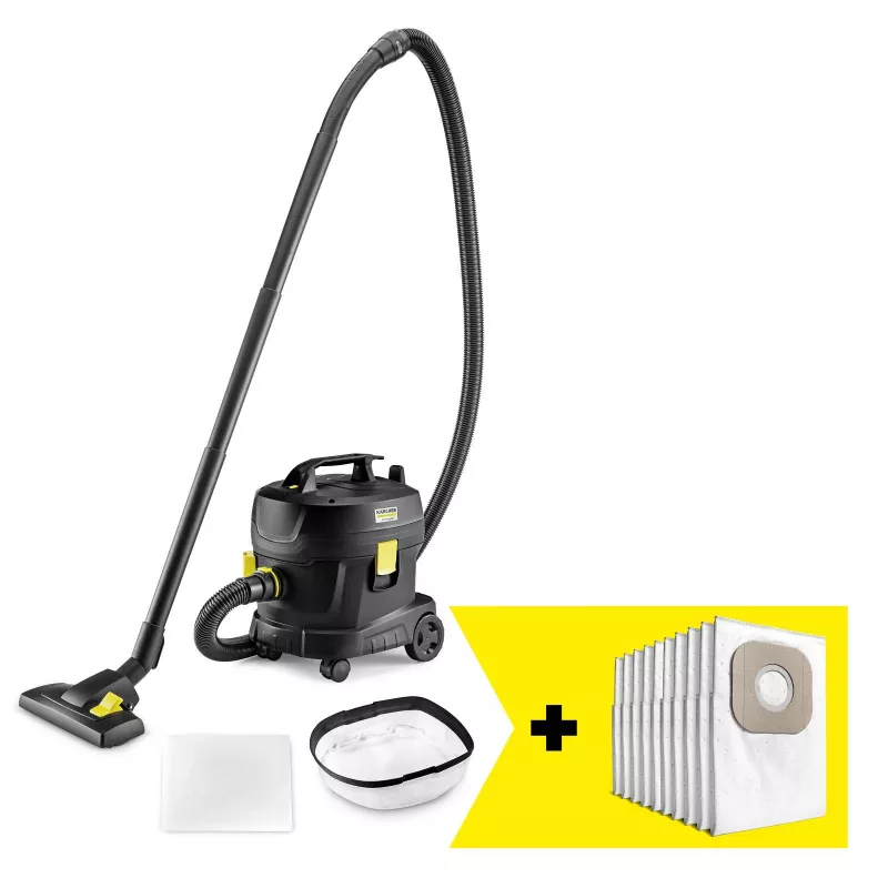 Aspirador | KARCHER | Potencia de entrada 850 W | Capacidad de polvo 11 L | Aspirador de tambor | Tipo de limpieza en seco | Recipiente de polvo bolsa | Color negro | 1.527-222.0