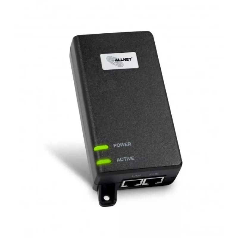 Inyector PoE ALLNET ALL-PI102-BT60-5G 60W, carcasa de plástico, PoE++ de un solo puerto