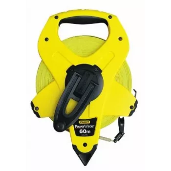 Cinta métrica de tambor STANLEY ST-2-34-775 60 m Fibra de vidrio — tambor manual para medición de larga distancia
