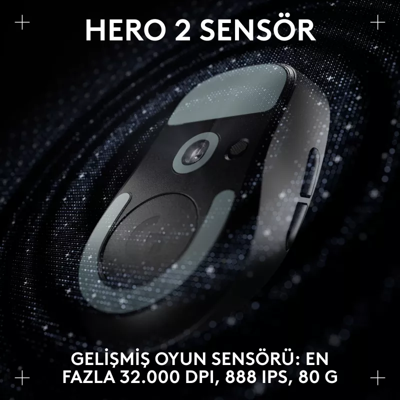 Logitech G PRO X SUPERLIGHT 2 DEX Ratón gaming inalámbrico, negro