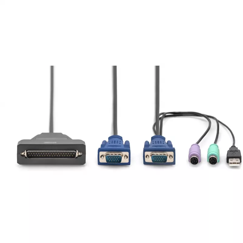 Conmutador KVM Digitus DS-72212 Puerto único