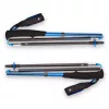 Bastón de trekking Black Diamond Distance Carbon Z-Pole, caña de carbono, plegable plegado en Z, 296 g, 44–130 cm