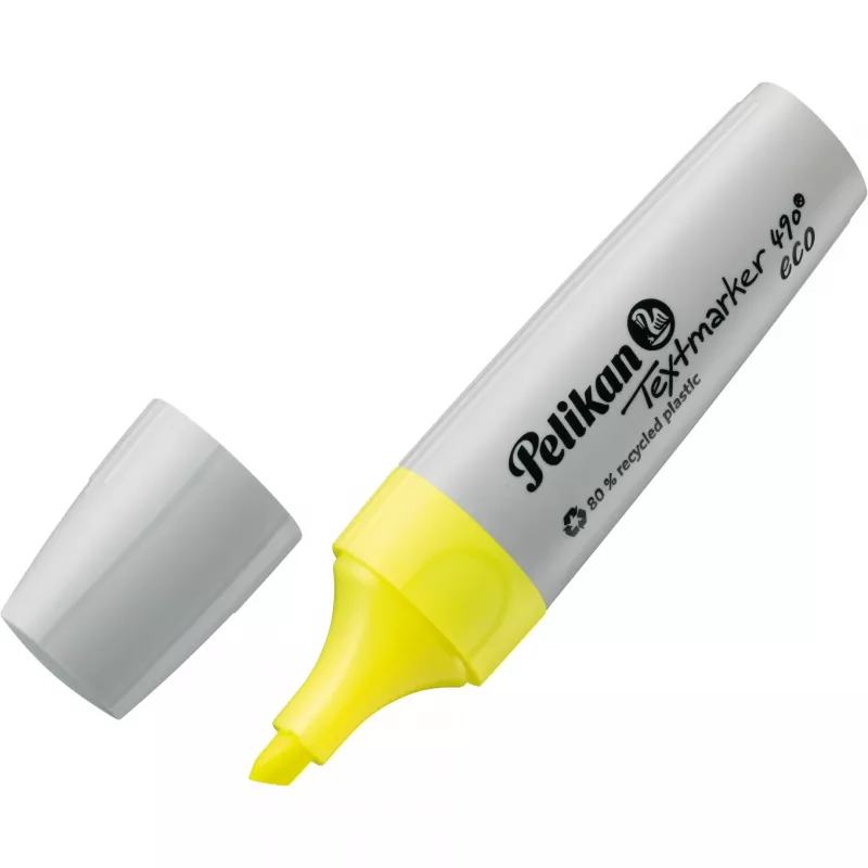 Rotulador fluorescente Pelikan 490 eco rotulador punta biselada amarillo