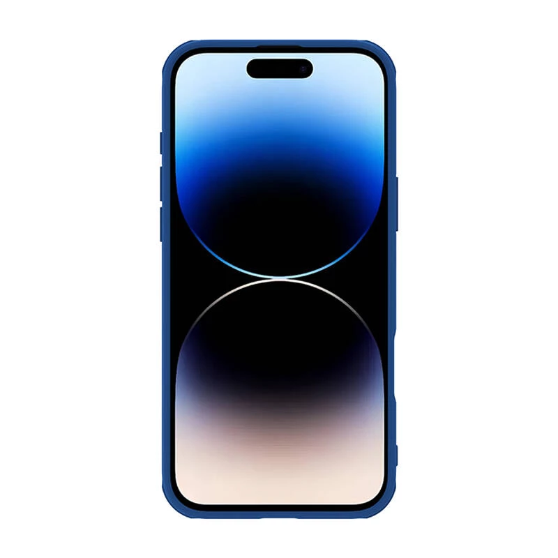 Funda protectora Nillkin CamShield Pro para iPhone 16 Pro Max, azul, tapa deslizante para cámara