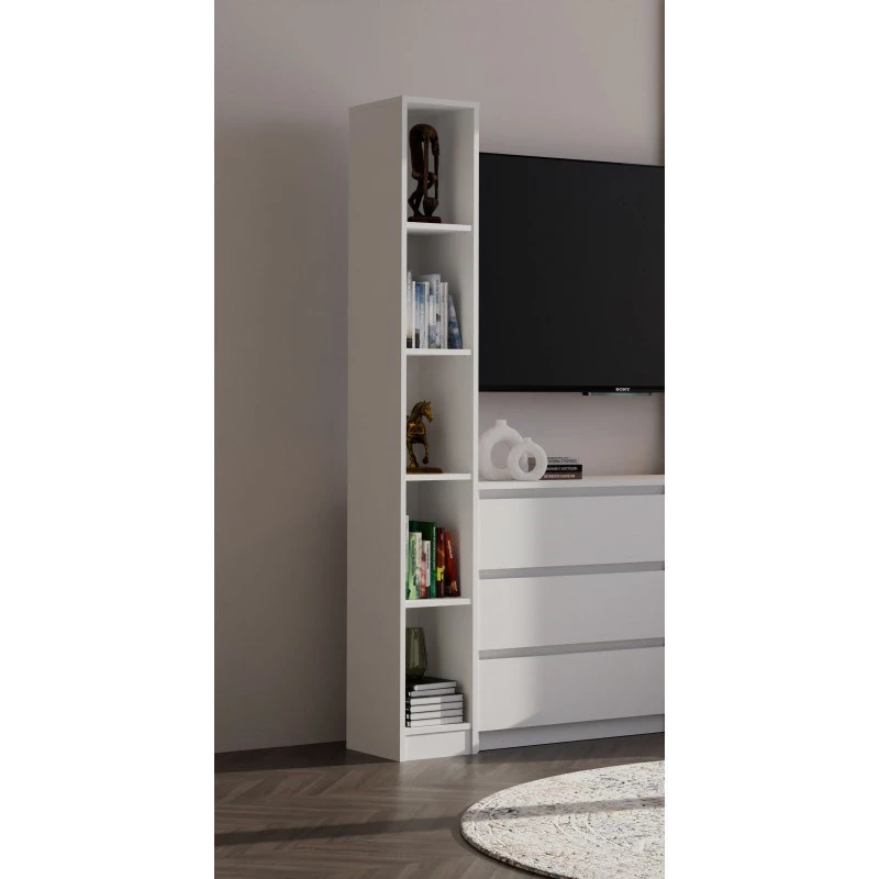 Estantería top e shop REGAŁ R25 25 cm blanca – estantería de una pieza