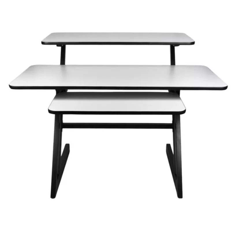 SD3 - Escritorio estudio puesto de trabajo tablero estante para equipo de audio bandeja extraíble para teclado 91,4 cm