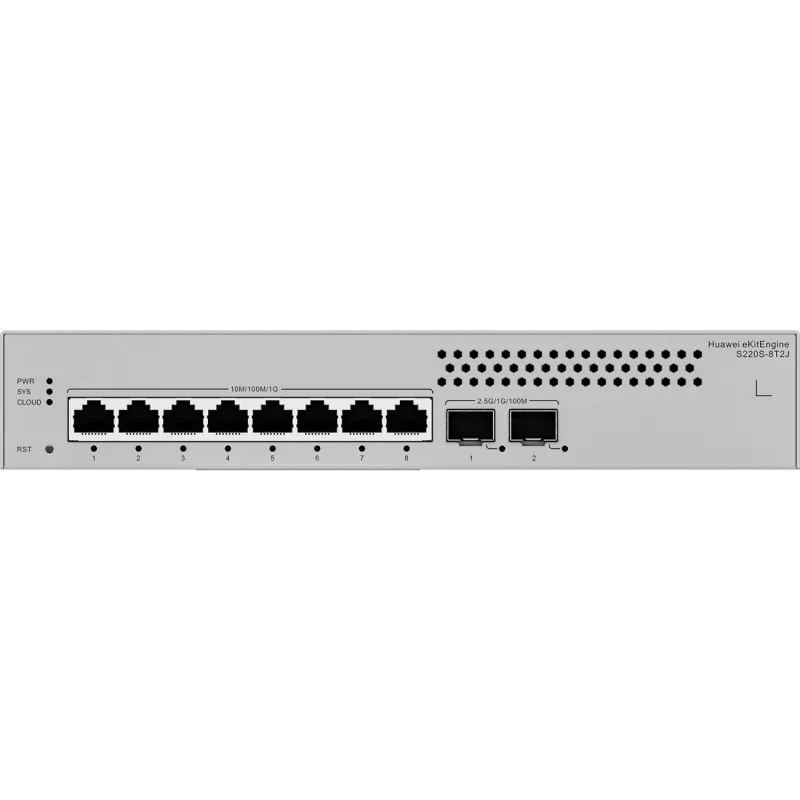 Switch gestionado HUAWEI S220S-8T2J L2 Gigabit Ethernet 8 puertos 1U gris
