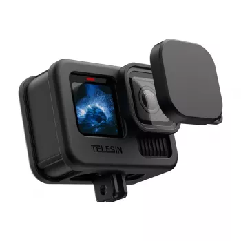 Funda protectora de silicona y tapa de objetivo para GoPro Hero 13 Black de Telesin (modelo SB9509)