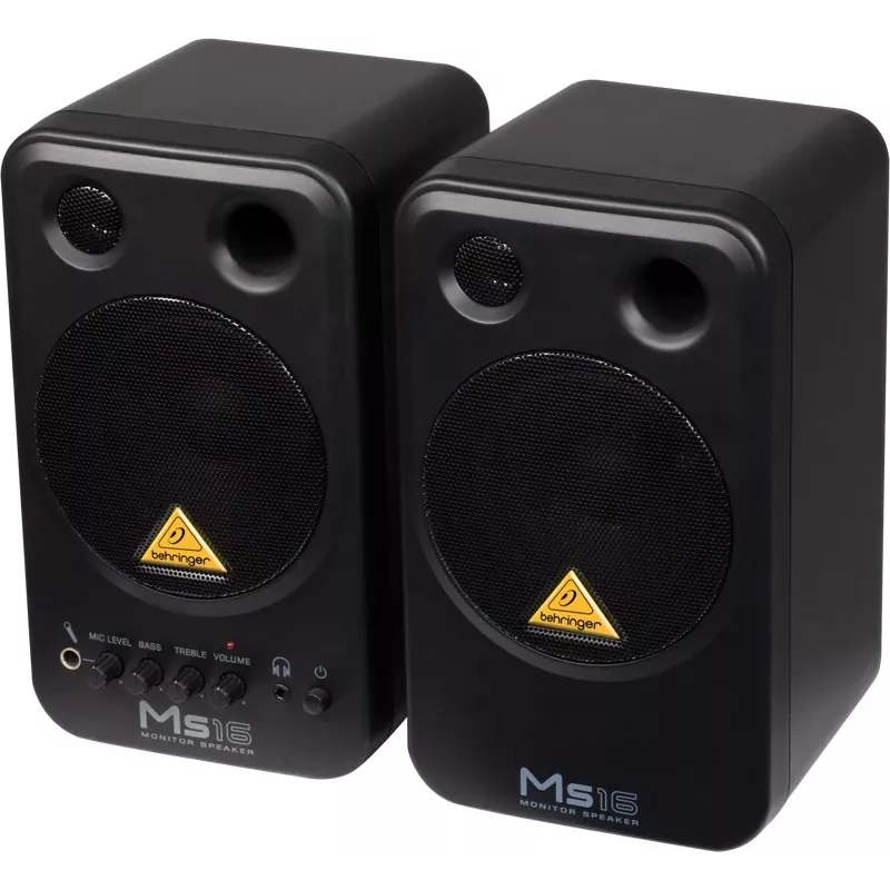 Behringer MS16 Altavoces 2 vías negro con cable 16 W
