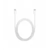 Cable USB C - USB C 1m silicona blanco