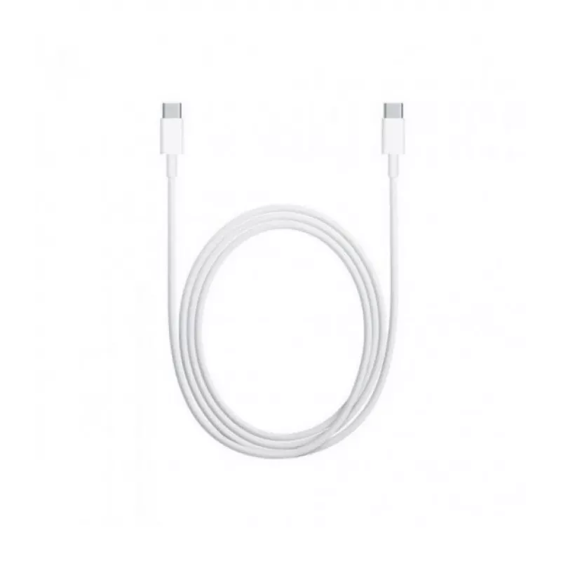 Cable USB C - USB C 1m silicona blanco