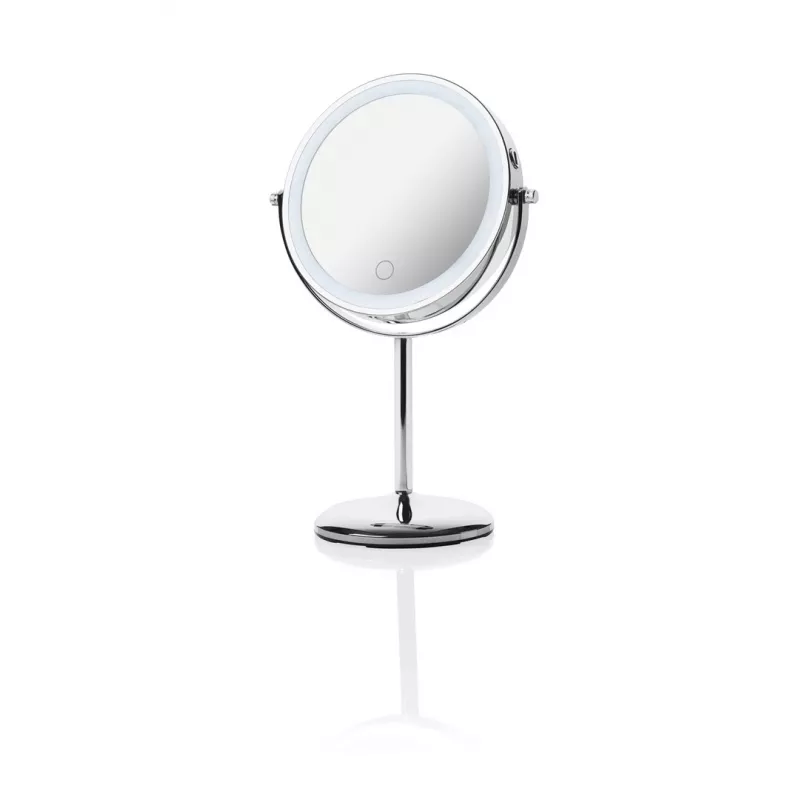 Espejo de maquillaje de pie Medisana CM 844 control táctil LED, aumento 7×, batería integrada de 1000 mAh, luz tricolor regulable