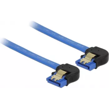 Cable SATA DeLOCK 85095 0,2 m negro azul