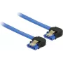 Cable SATA DeLOCK 85095 0,2 m negro azul