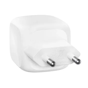Belkin BoostCharge Pro - fuente de alimentación - GaN - 50 vatios - carga rápida - 2 puertos de salida (2 x USB-C)